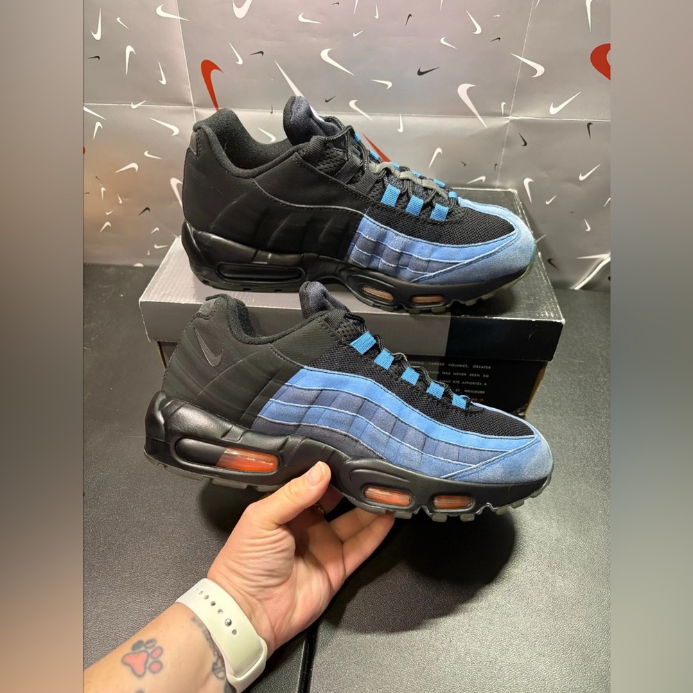 Size 9 - Nike Air Max 95 LJ QS LeBron James Gametime Blue/Black  2015